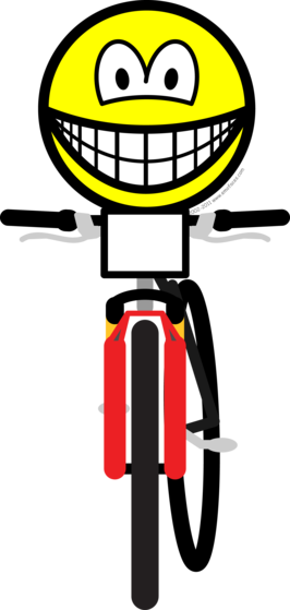 Mountain bikende smile